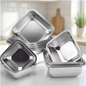 آبکش ولگن استیل سه بعدی مربع سایز20 ازبرندgt5