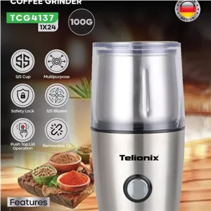 آسیاب قهوه و ادویه تلیونیکس Telionix مدل TCG4137 اورجینال