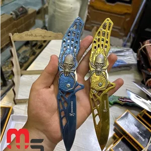 چاقو عنکبوت برونینگ در 2 رنگ مدل تاشو ضامن از داخل