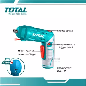 دریل پیچ گوشتی شارژی توتال مدل TSDLIO442