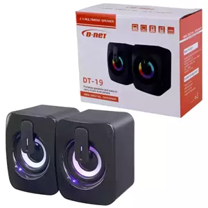 اسپیکر 2 تکه RGB دار دی نت D-Net DT-19