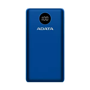 پاوربانک (PD و فست شارژ) Adata 18W 20000mAh مدل P20000QCD - سرمه ای (گارانتی آونگ)
