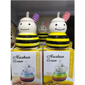 عسل خوری طرح زنبور همراه قاشق