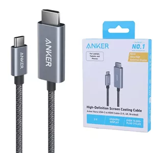 کابل تبدیل Type-C به HDMI انکر A87E0-H11 طول 0.9 متر