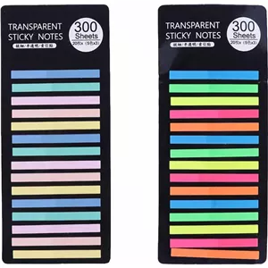 کاغذ یادداشت چسب دار نواری آبرنگی 300 برگ NO.8615 سایز 3 5 سانتی متر