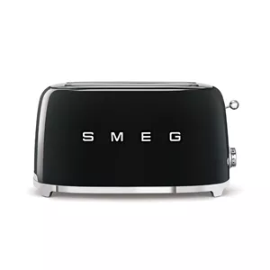 توستر اسمگ دو اسلات بزرگ با ظرفیت 4 نان رنگ مشکی براق smeg TDF02BL