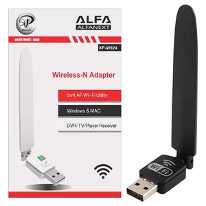 کارت شبکه ایکس پی مدل W924Sکارت شبکه بیسیم USB آنتن کوتاه XP