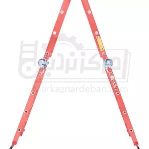 نردبان مفصلی آلومینیومی 8 متری 4 تکه 28 پله چندکاره قفلدار فراز پله پس کرایه