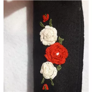 جامدادی زیپی گلدوزی شده نمدی