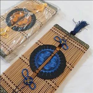 جعبه دستمال کاغذی حصیری تاشو 