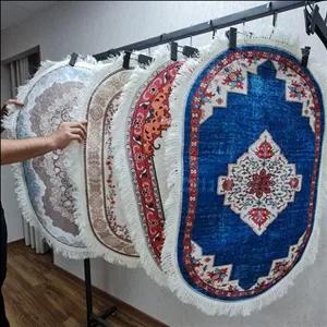 پادری بیضی مخمل ترک رنگ ثابت ضدسُر (پس کرایه)