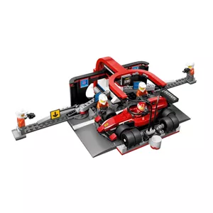لگو سری City مدل F1 Pit Stop Pit Crew with Ferrari Car کد 60443