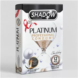 کاندوم شادو مدل Platinum بسته 12 عددی
