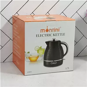 EBRO کتری برقی 1 7 لیتر مشکی مونتینی (12) ارسال شکستنی و شیشه جات فقط با باربری با بیمه