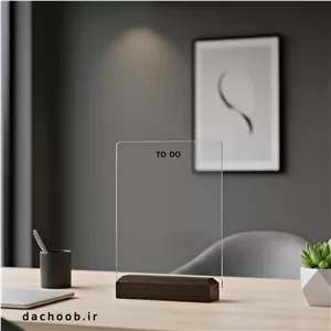 وایت برد پلنر شفاف داچوب مدل TO DOبرنامه ریزیرومیزی سایز 22x17 سانتیمتر