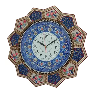 ساعت میناکاری دیوارکوب همراه با قاب خاتم کد 1DK160 