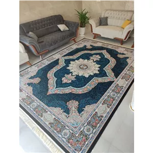 فرش 9 متری 2 تخته 700 شانه تراکم 2100نخ ورژن کارینا 