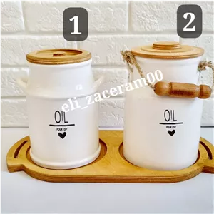 بانکه روغن جامد سرامیکی یک کیلویی و دو کیلویی