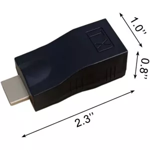اکستندر HDMI تا 30 متر، آداپتور HDMI برای کابل Cat 5e 6، پشتیبانی از 1080P و 4K