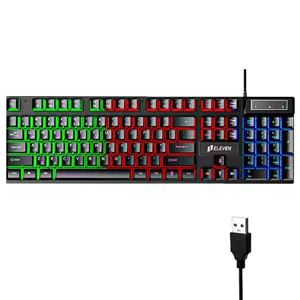 کیبورد مخصوص بازی سیمی ایلون Eleven مدل GK101 با نورپردازی RGB