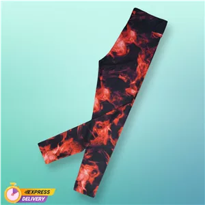 لگ کمرگنی فلامنت ورزشی زنانه مدل اتش سرخ کد T.t-001