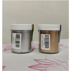 پیگمنت پودر اکلیل فلز طلایی و نقره ای 15 گرمی