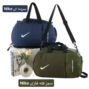 ساک ورزشی و اسپرت پارچهای با بند بلند و جیب بیرونی ابعاد 45x30x20 سانتیمتر