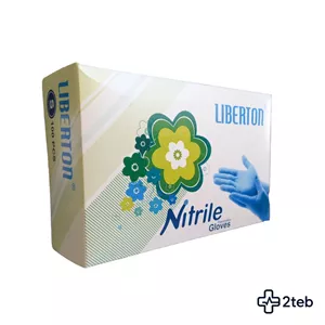 دستکش نیتریل آبی لیبرتون سایز M