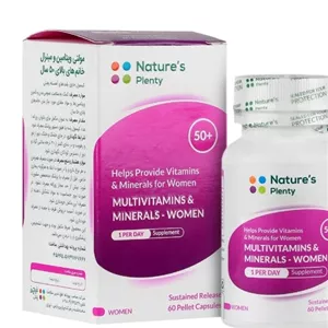 کپسول مولتی ویتامین و مینرال خانم های بالای 50 سال نیچرز پلنتی 60 عدد