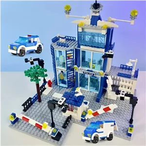 ست بلوک ساختمان ایستگاه پلیس 570 قطعه مدل City Police