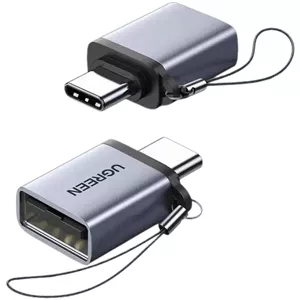 تبدیل UGREEN Type-C To USB OTG مدل 50283 - خاکستری