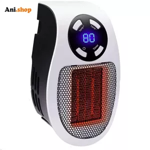 بخاری فندار و فن هیتر مدل دیواری 800W ریموت دار (پس کرایه)