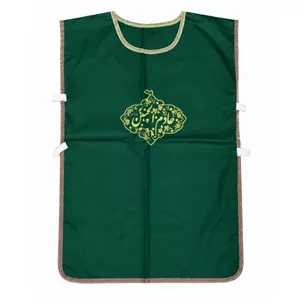 کاور خادمی سبز طرح خادم الحسین اندازه 50در75سانت پارچه کجراه کد 105003
