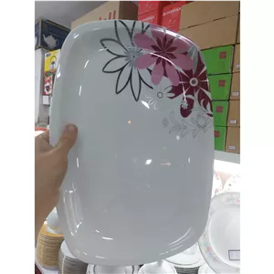 دیس مستطیل ویولا مربع چینی زرین 