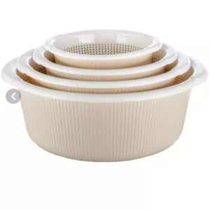 ست 10 پارچه آبکش و لگن دومان مدل هیوا سایز 1 تا 5