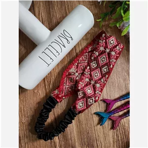 هدبند گلدوزی لوزی