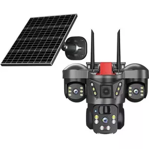 دوربین مینی اسپیددام سیمکارتی سولار خورشیدی 3 لنز 12 مگاپیکسل V380 PRO0