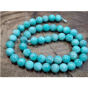 ریسه آمازونیت طبیعی سایز 8 (کد 217)