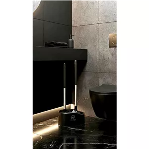 فرچه توالت دوعددی دسته الومینیوم 