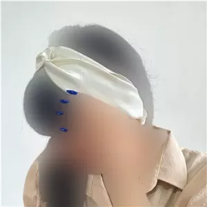 هدبند ساتن گره ای زنانه کد 1361