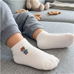 جوراب پسرانه گلدوزی تدی پنبهای ایرانی