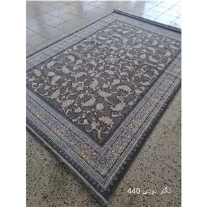 فرش ماشینی نگار دودی12 متری 440شانه تراکم 700 بی سی اف پس کرایه 