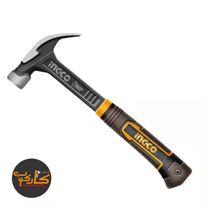 چکش میخ کش 450 گرمی دسته فلزی اینکو HCH81016L