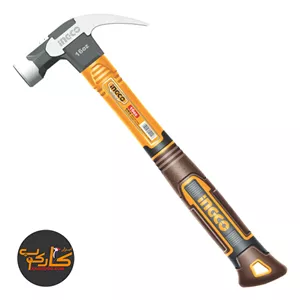 چکش میخ کش 450 گرمی دسته فلزی اینکو HCH81016