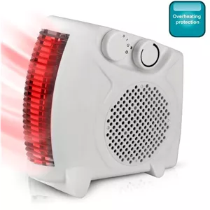 بخاری برقی فندار وارمتی مدل LQ-901 با توان 2000 وات و ترموستات قابل تنظیم و سیستم قطع خودکار