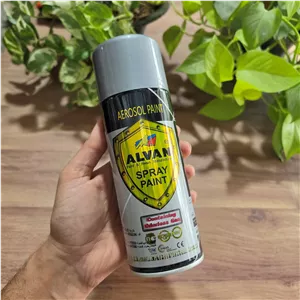 اسپری رنگ نقره ای انجین برند الوان