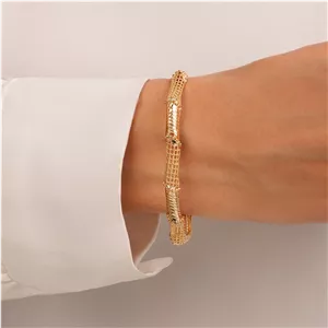 النگو فیوژن زنانه 6میل طلایی فورتیک (سایز2)