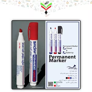 ماژیک مشکی جوهر ثابت غیر وایت برد صدف نوک گرد