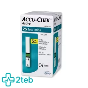 نوار قند خون اکیوچک اکتیو بسته 25 عددی