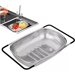 سبد سینک استیل دسته دار 